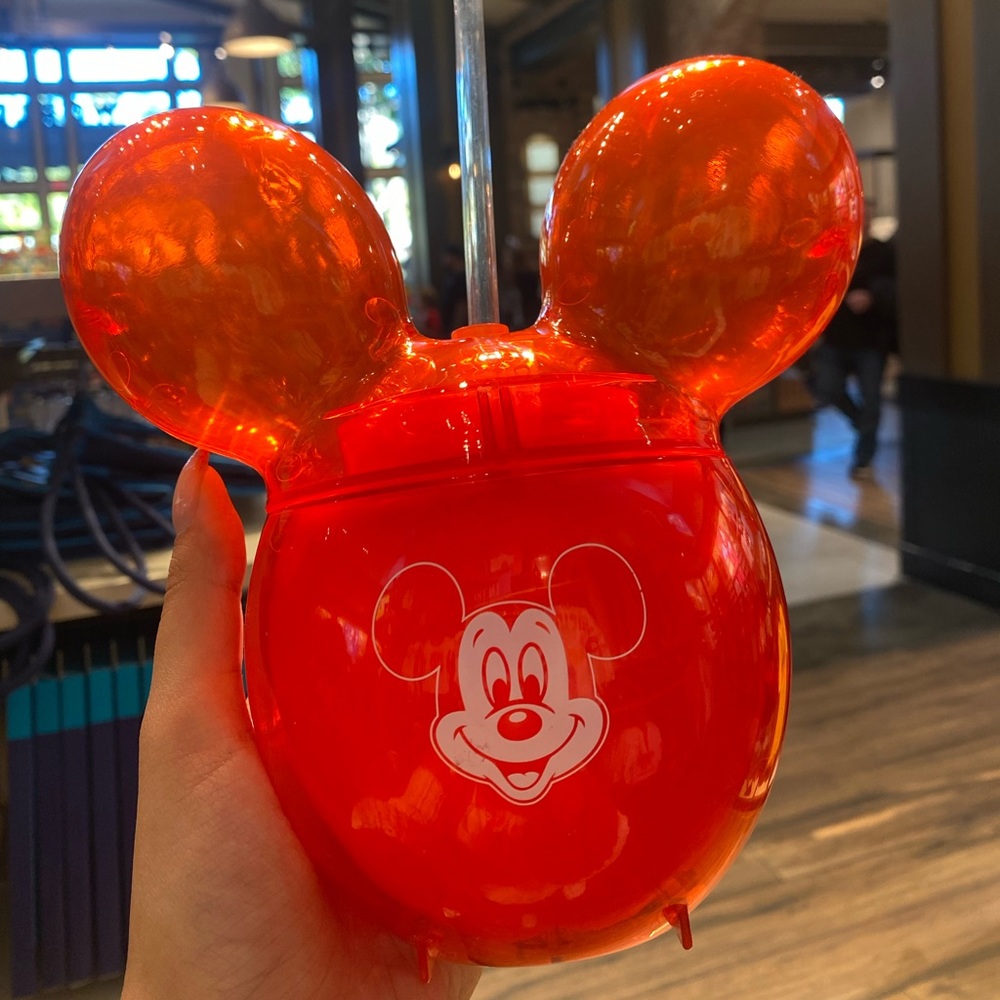 Disney Parks Red Mickey Balloon Sipper Tumbler